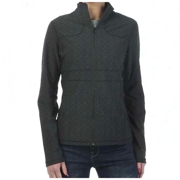 prAna Women’s Large Jacket Reeve Jacquard Knit Full Zip - Picture 1 of 8